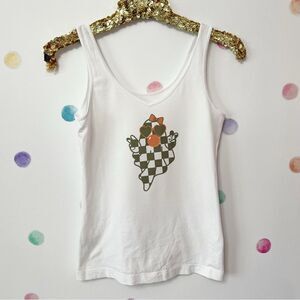 Bubble blowing ghost Retro tank